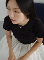 Knitted Linen-Blend Layering Top Set