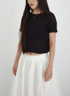 Knitted Linen-Blend Layering Top Set