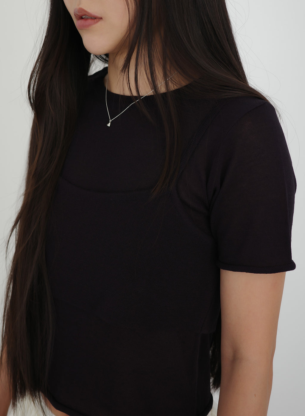 Knitted Linen-Blend Layering Top Set