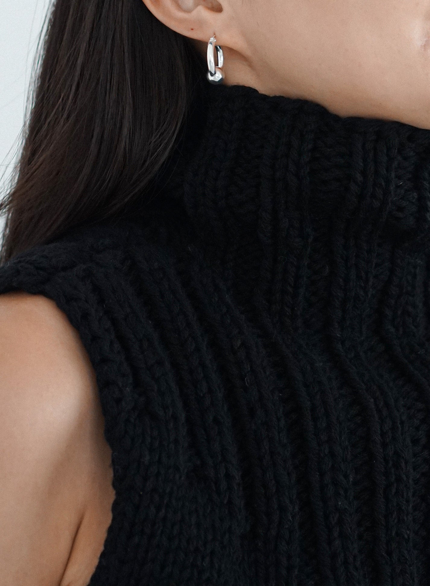 [60%OFF] Chunky Wool Knit Vest