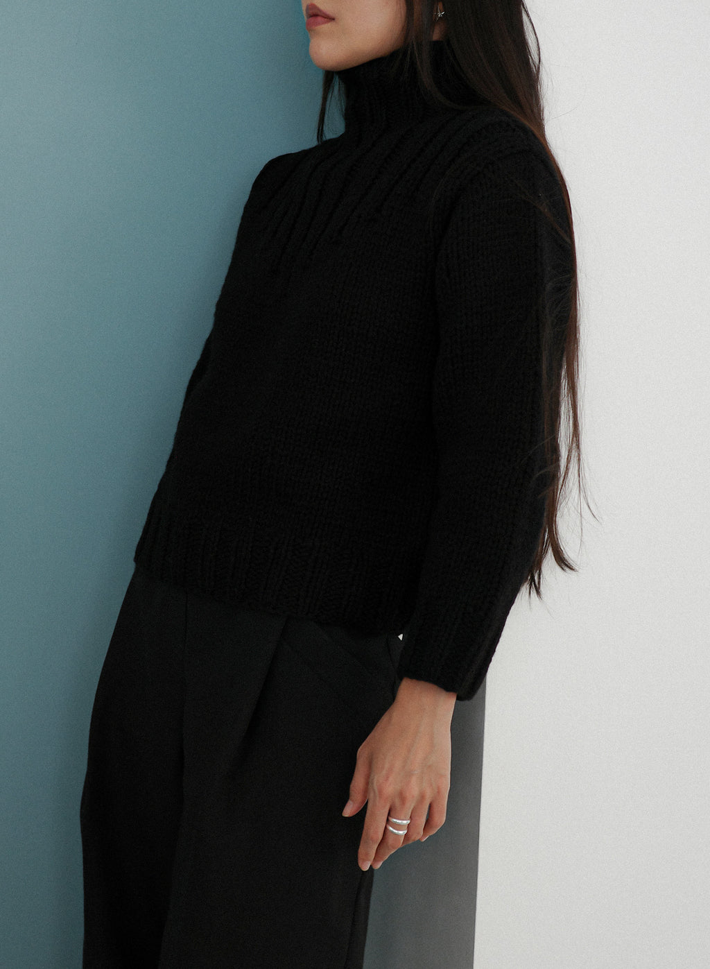 Chunky Cropped Wool Knit