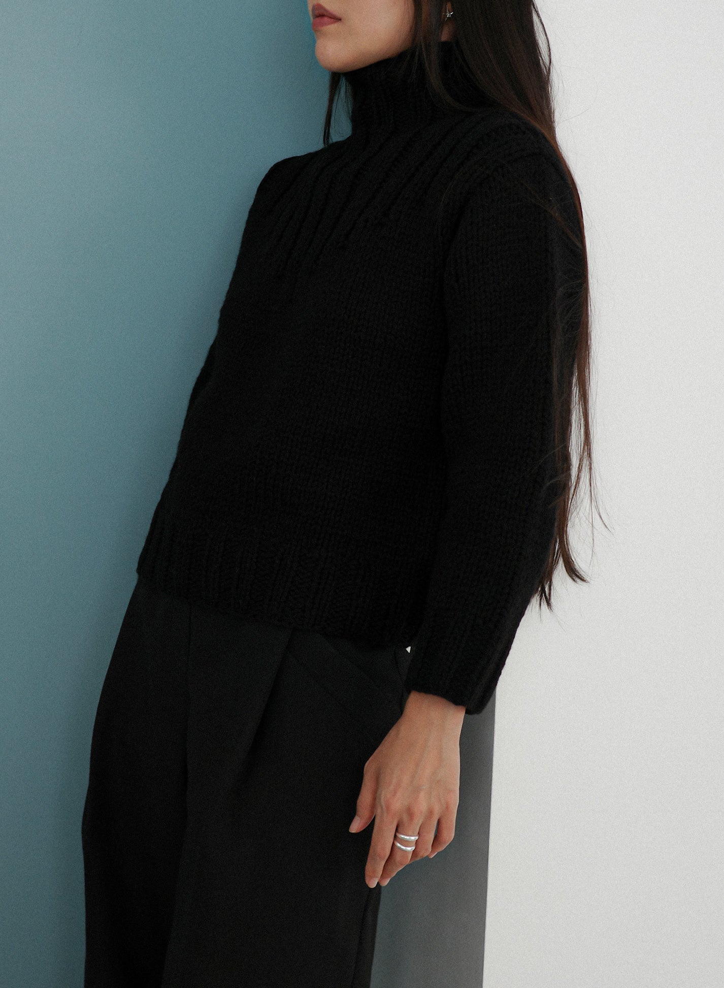 Chunky Cropped Wool Knit