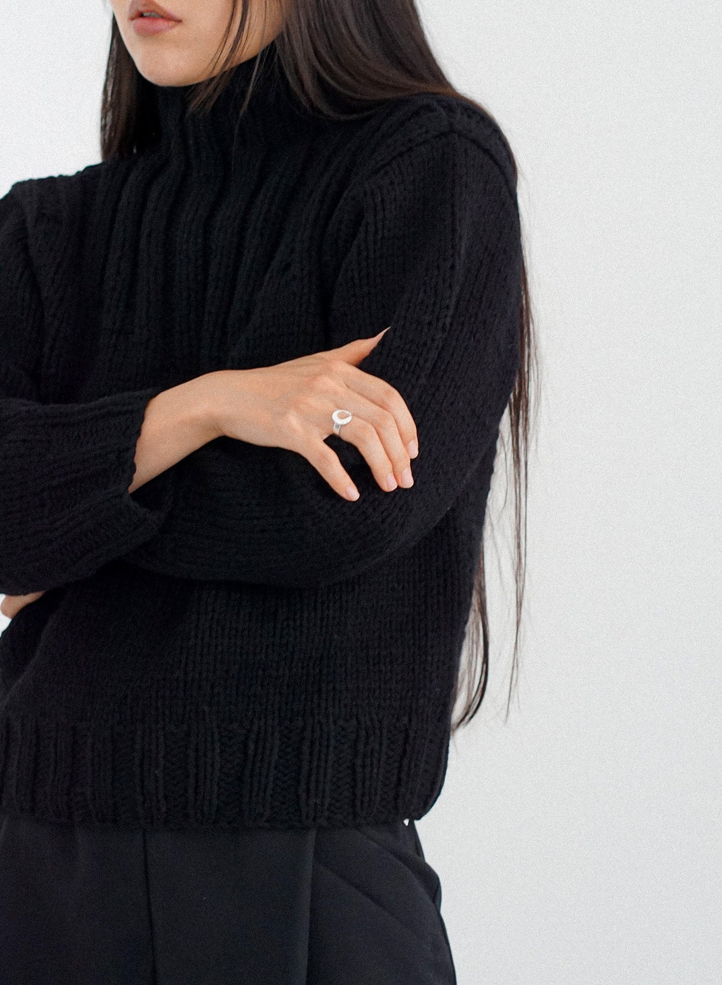Chunky Cropped Wool Knit