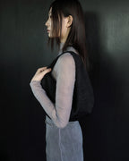 Egg Mini Bag - Embossing [Black]