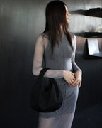 Egg Mini Bag - Embossing [Black]