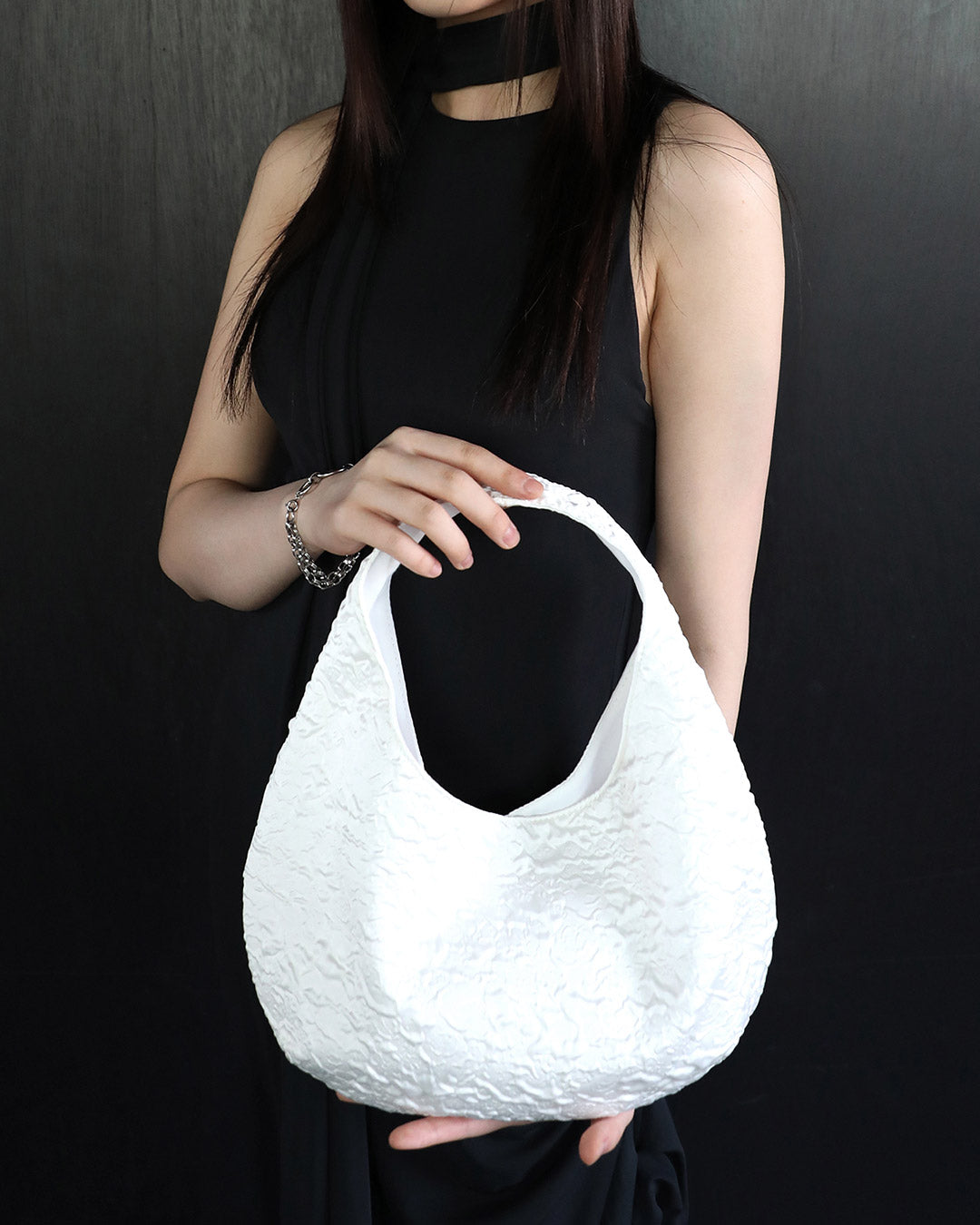 Egg Mini Bag - Embossing [Cream]