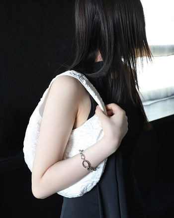 Egg Mini Bag - Embossing [Cream]