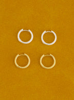 Snake Hoops • Silver