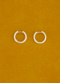Snake Hoops • Silver