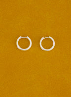 Snake Hoops • Silver