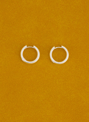 Snake Hoops • Silver