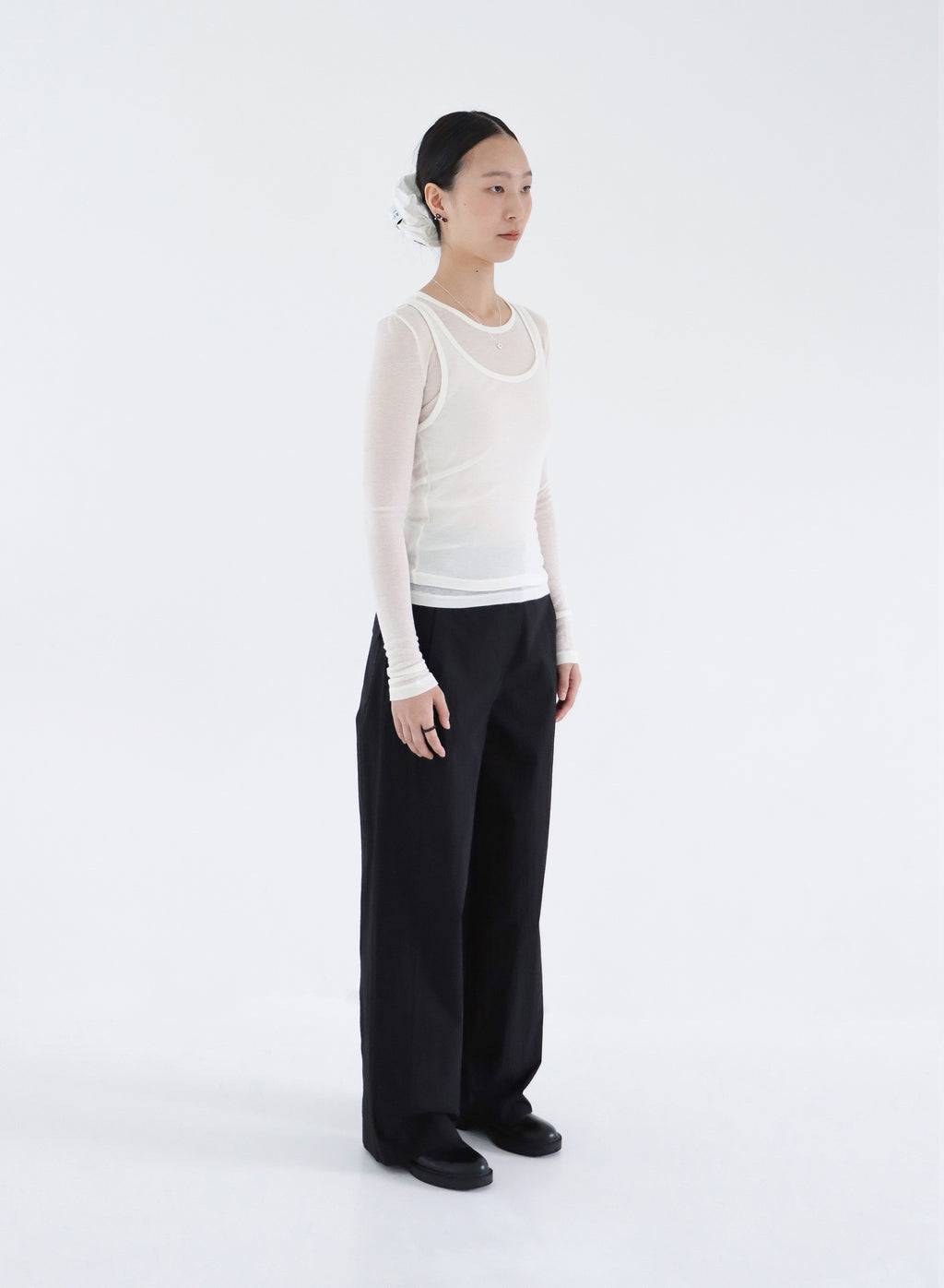 WIDE LEG CRISPY PANTS