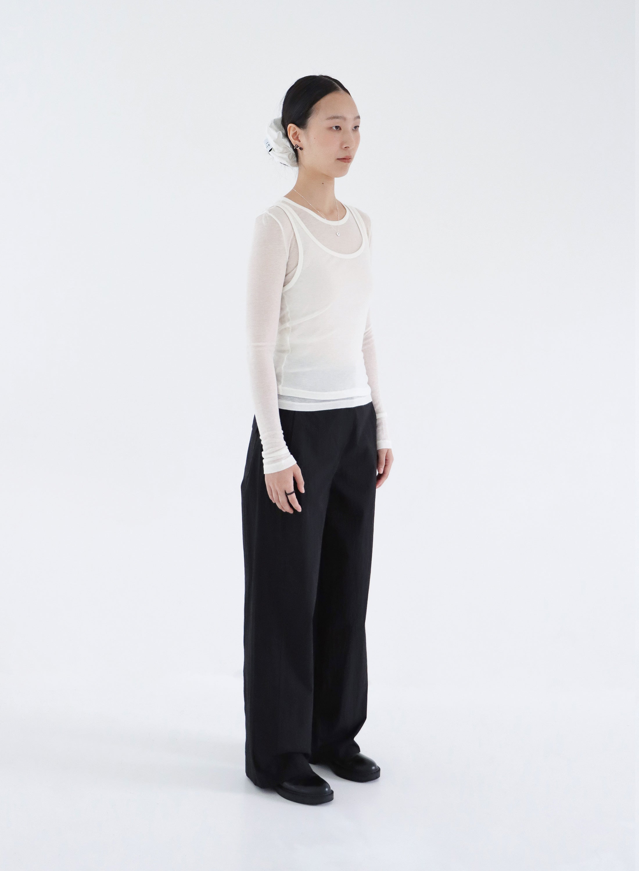 WIDE LEG CRISPY PANTS