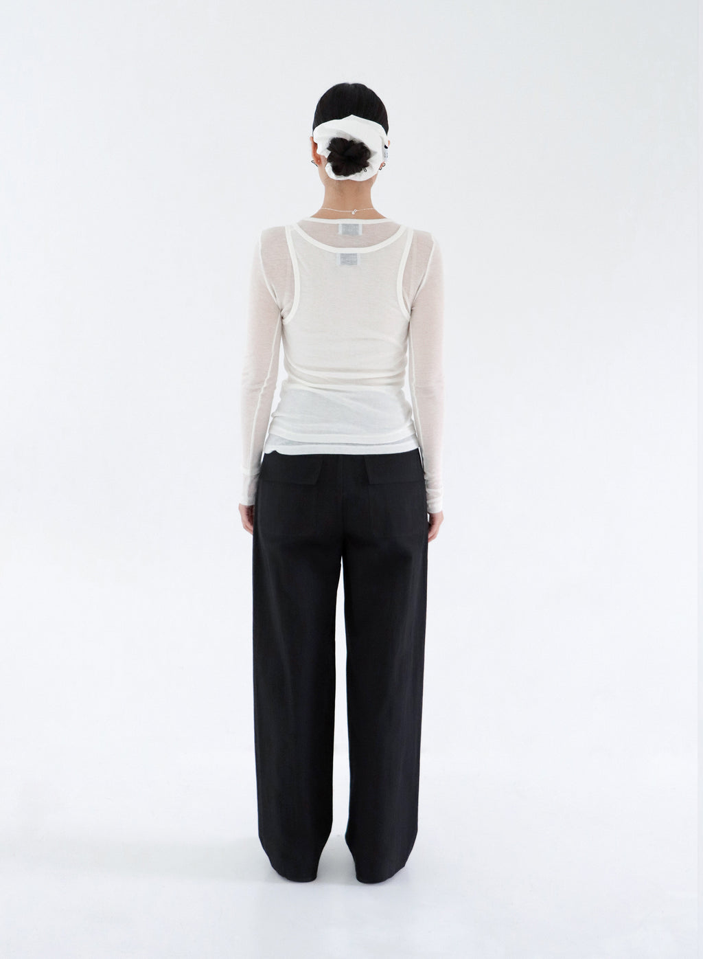 WIDE LEG CRISPY PANTS