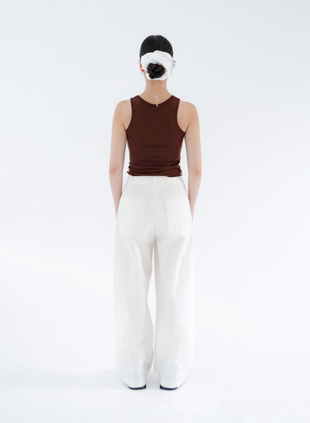 WIDE LEG CRISPY PANTS