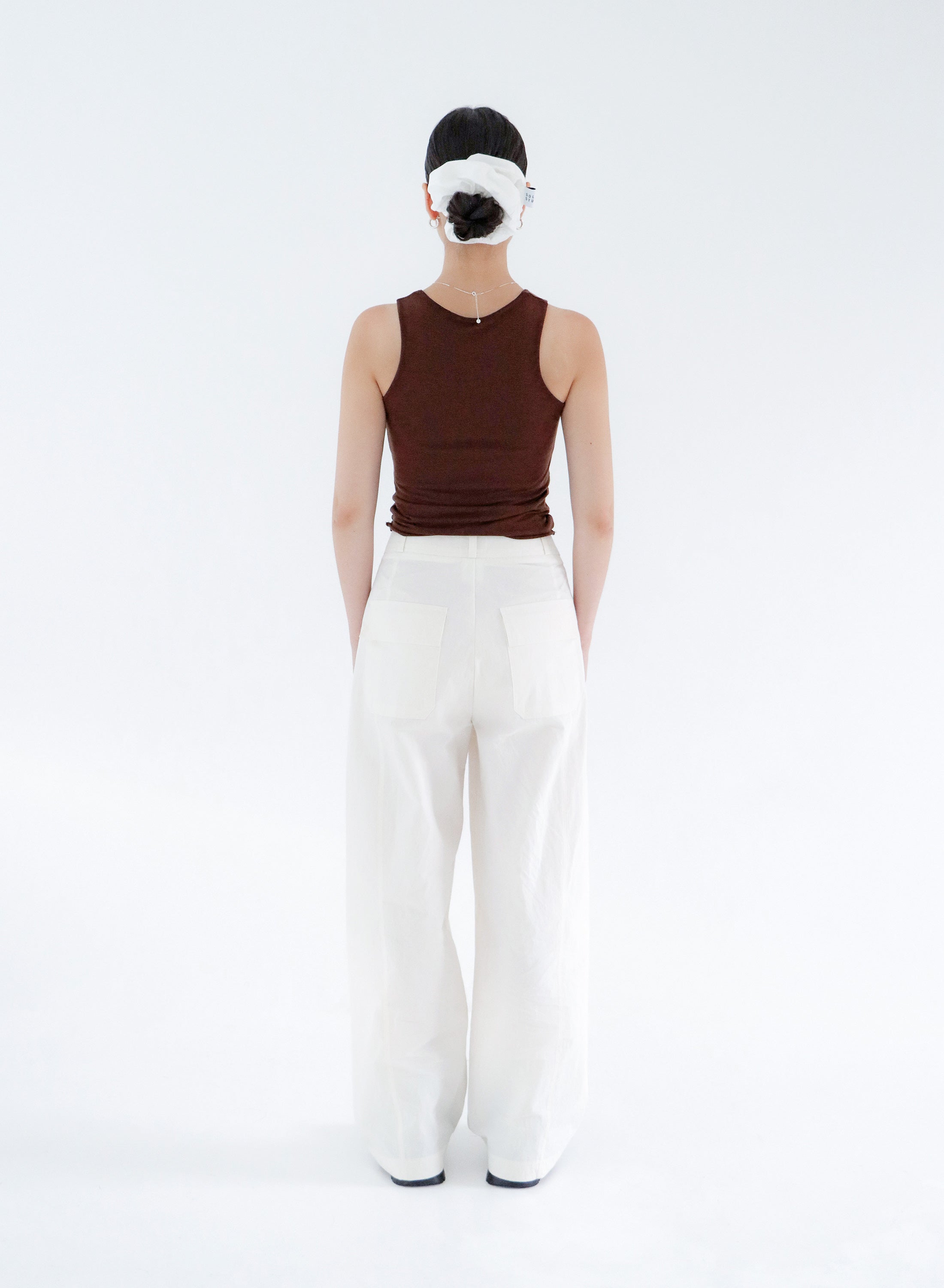 WIDE LEG CRISPY PANTS