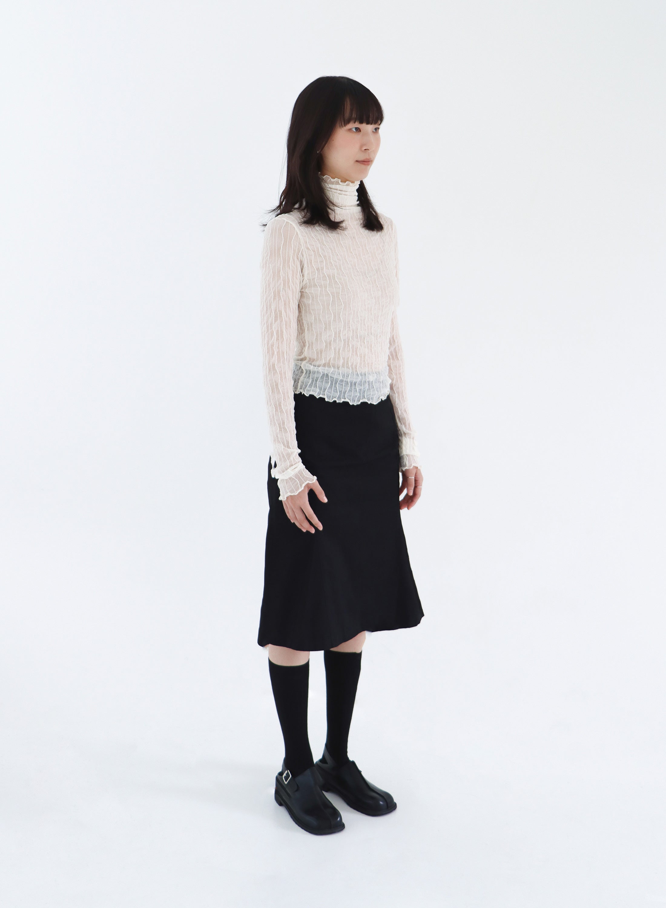 MIDI PLEATED FLARE SKIRTS