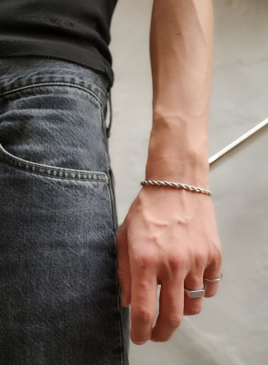FRENCH ROPE BRACELET [Polished] — 4mm
