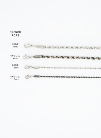 FRENCH ROPE BRACELET [Polished] — 1.5mm