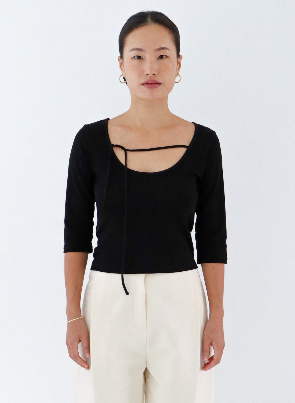 REVERSIBLE SCOOP-NECK TOP