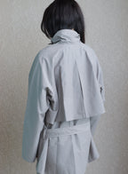 Low Trench Jacket - Warm Grey