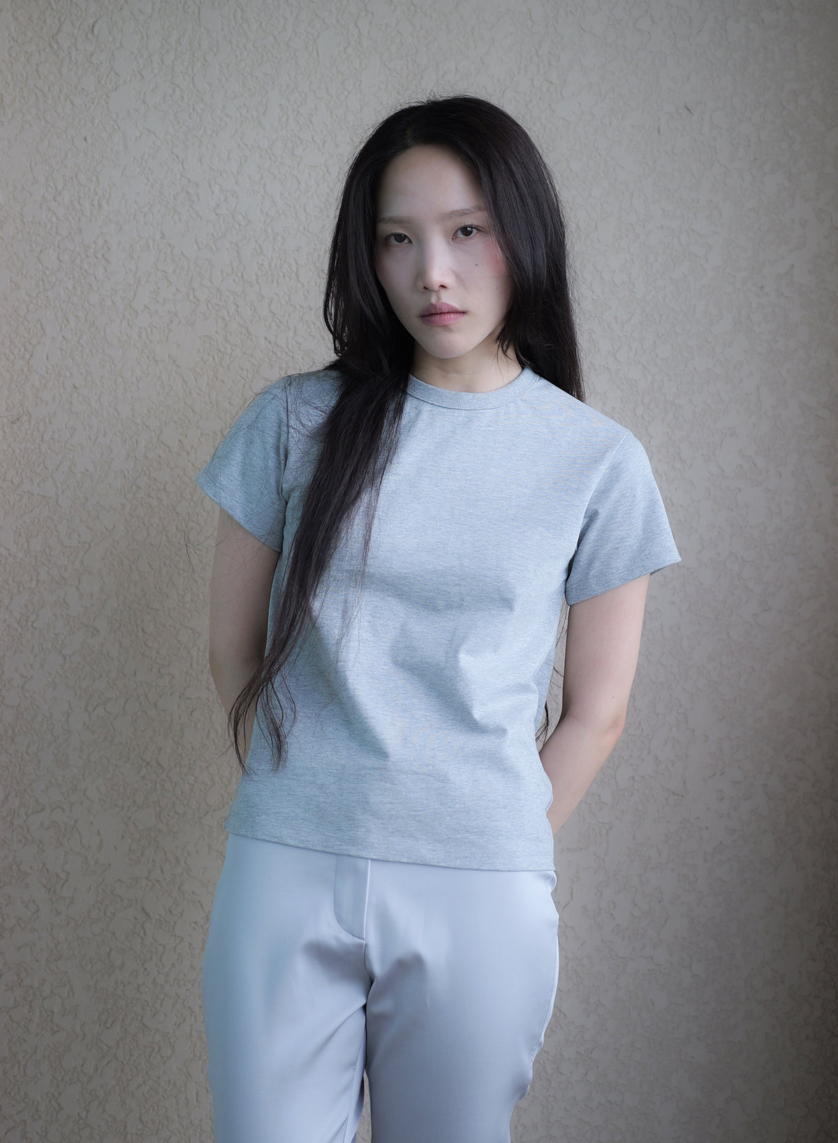 Basic 90's Cropped Tee - Grey