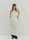 Classic Whole-Garment Knit Maxi Dress -  Ivory