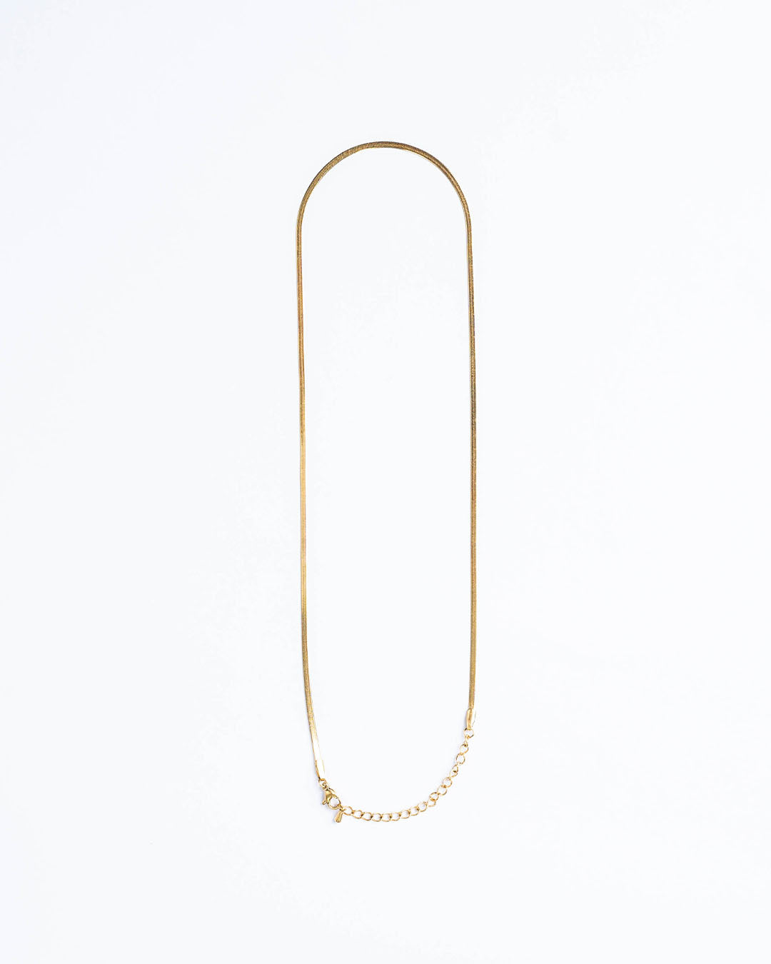 Herringbone Chain Necklace • Stainless Steel