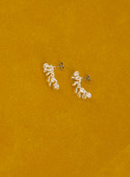 Leaf Drop Earrings • Gold/Silver