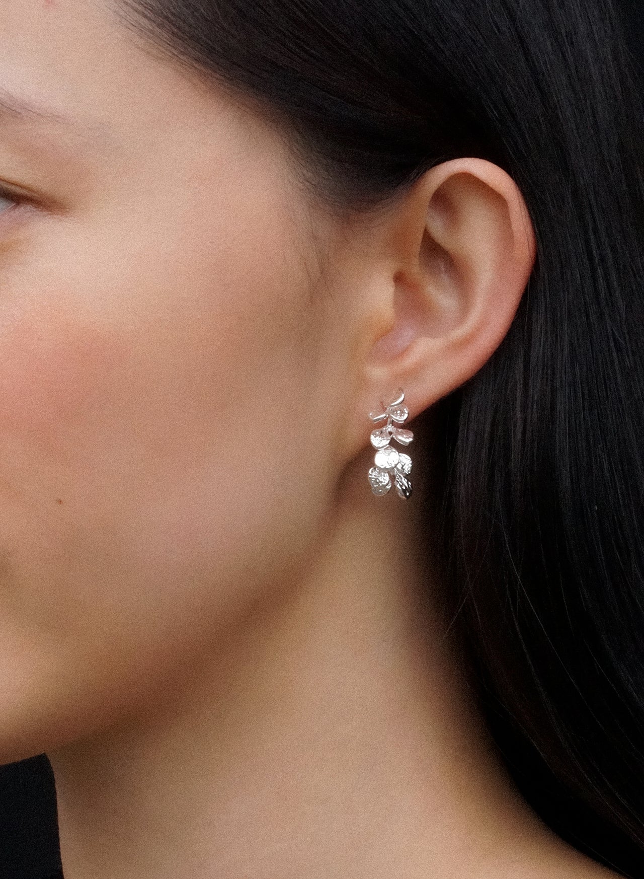 Leaf Drop Earrings • Gold/Silver