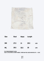 [LAST PIECE] Marble Terry Tube Top - Cream