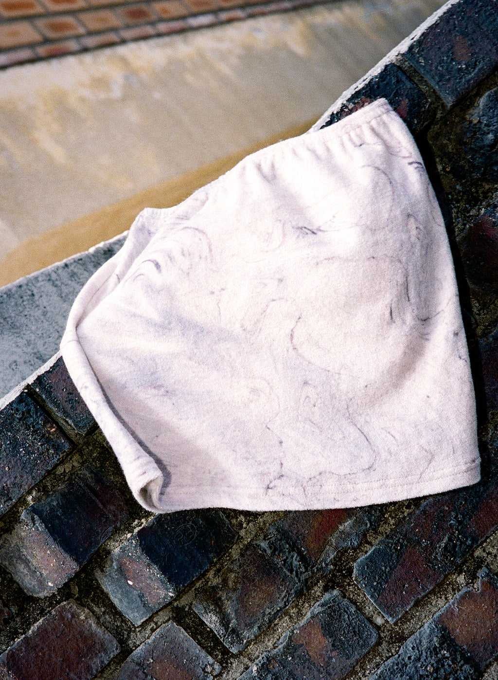 [70%OFF] Marble Terry Tube Top - Cream