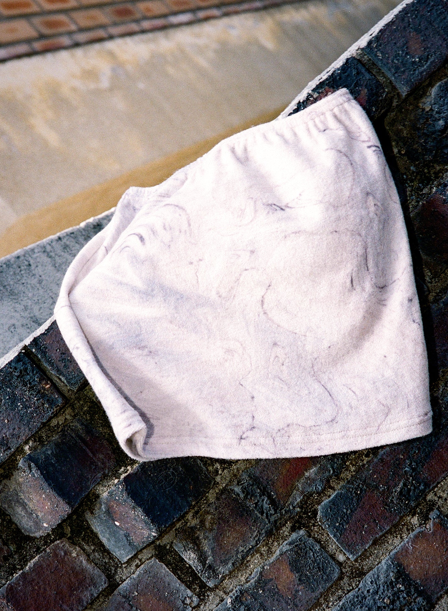 [70%OFF] Marble Terry Tube Top - Cream