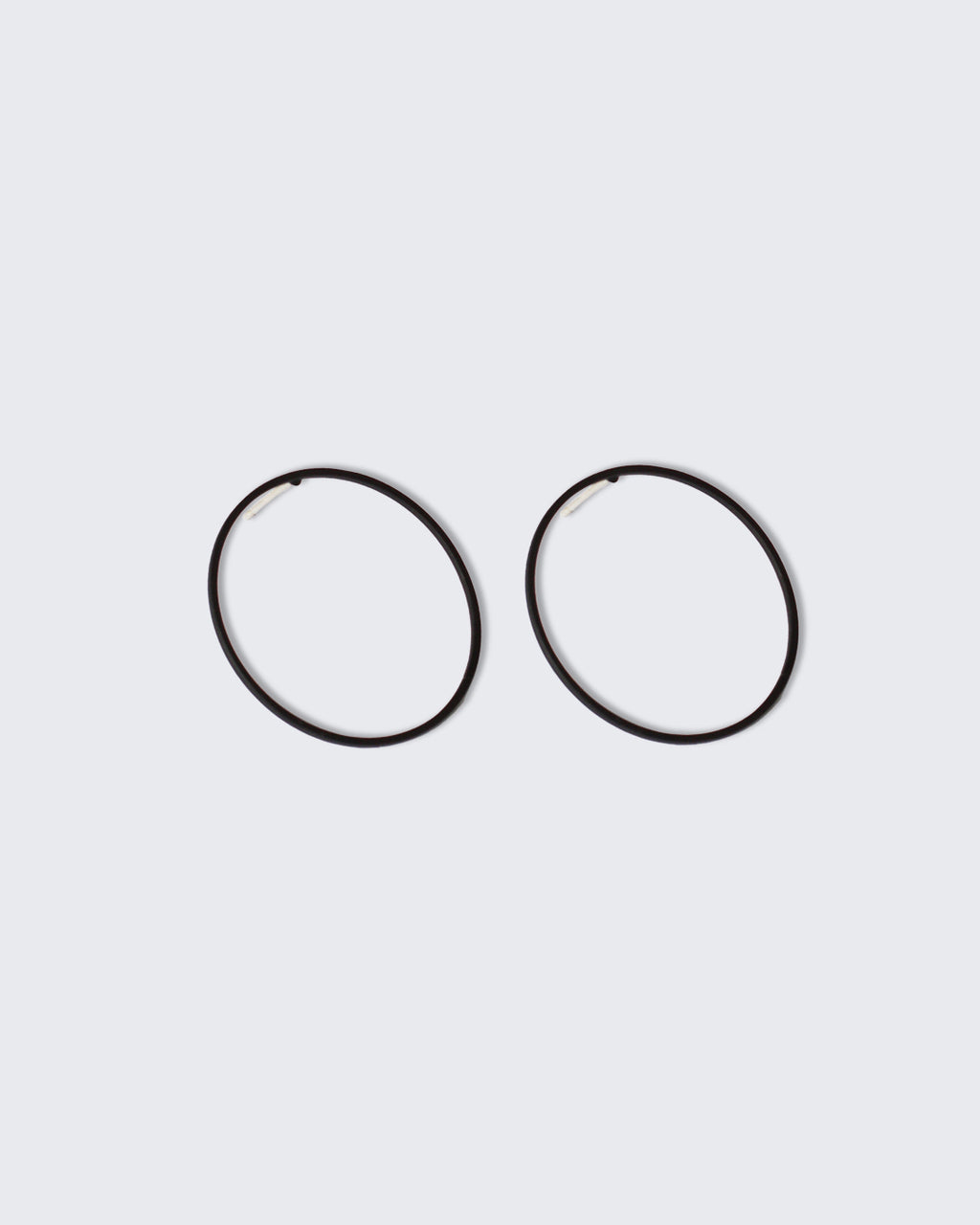 Matte Black Circle Studs