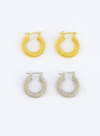 Millie Textured Hoops