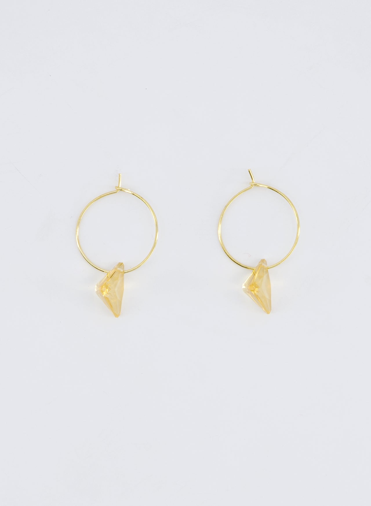 Mini Tri-Crystal Hoops