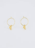 Mini Tri-Crystal Hoops