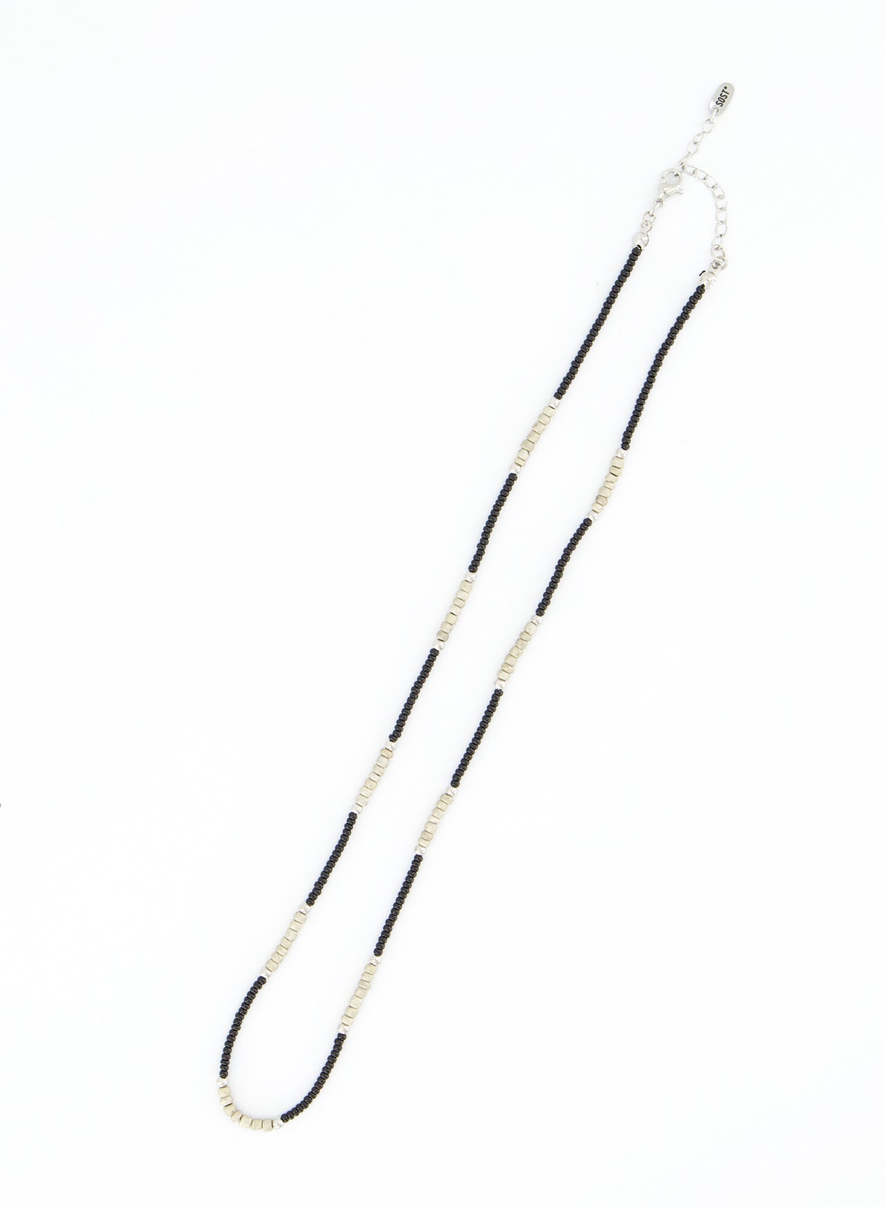 Mono Dune Beads Necklace — Beige
