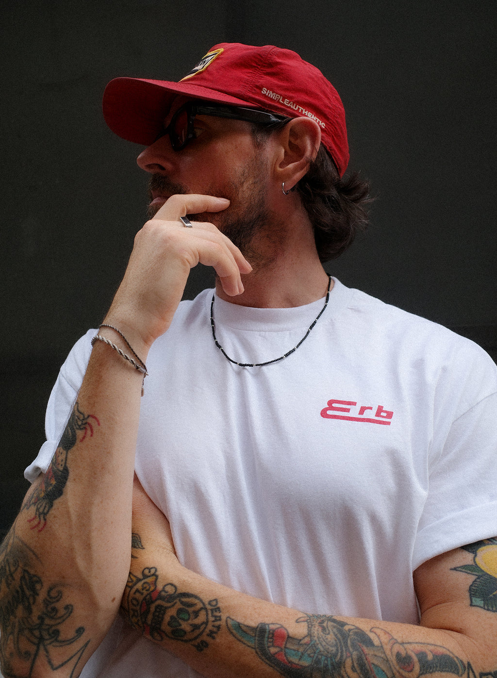 Mono Dune Beads Necklace — Black