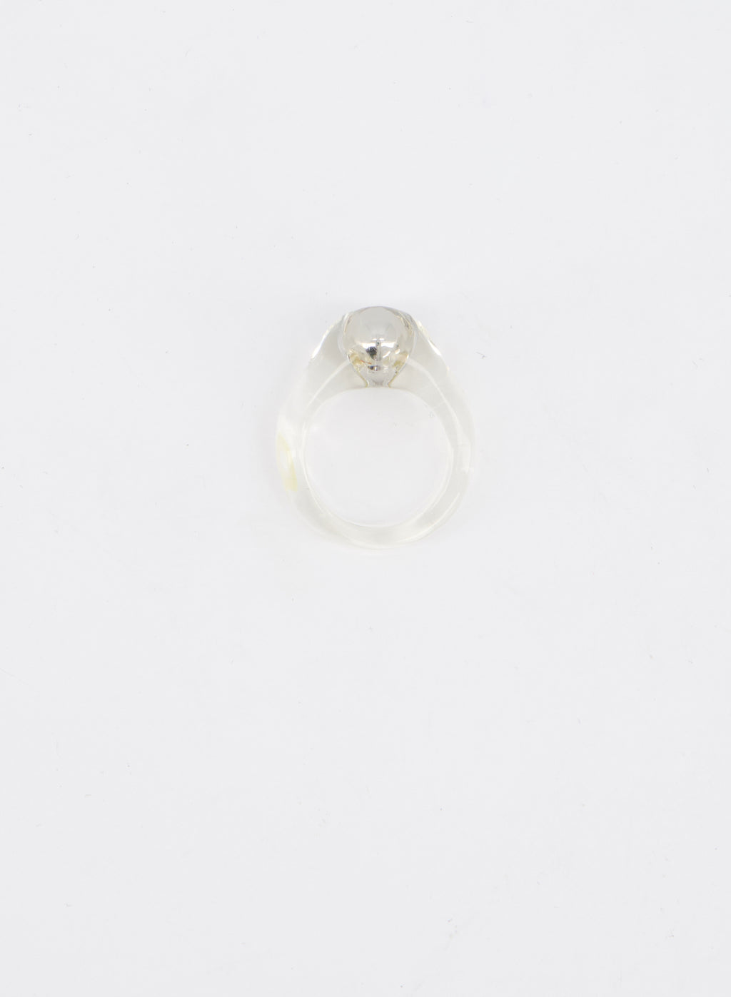 Clear Pearl Ring