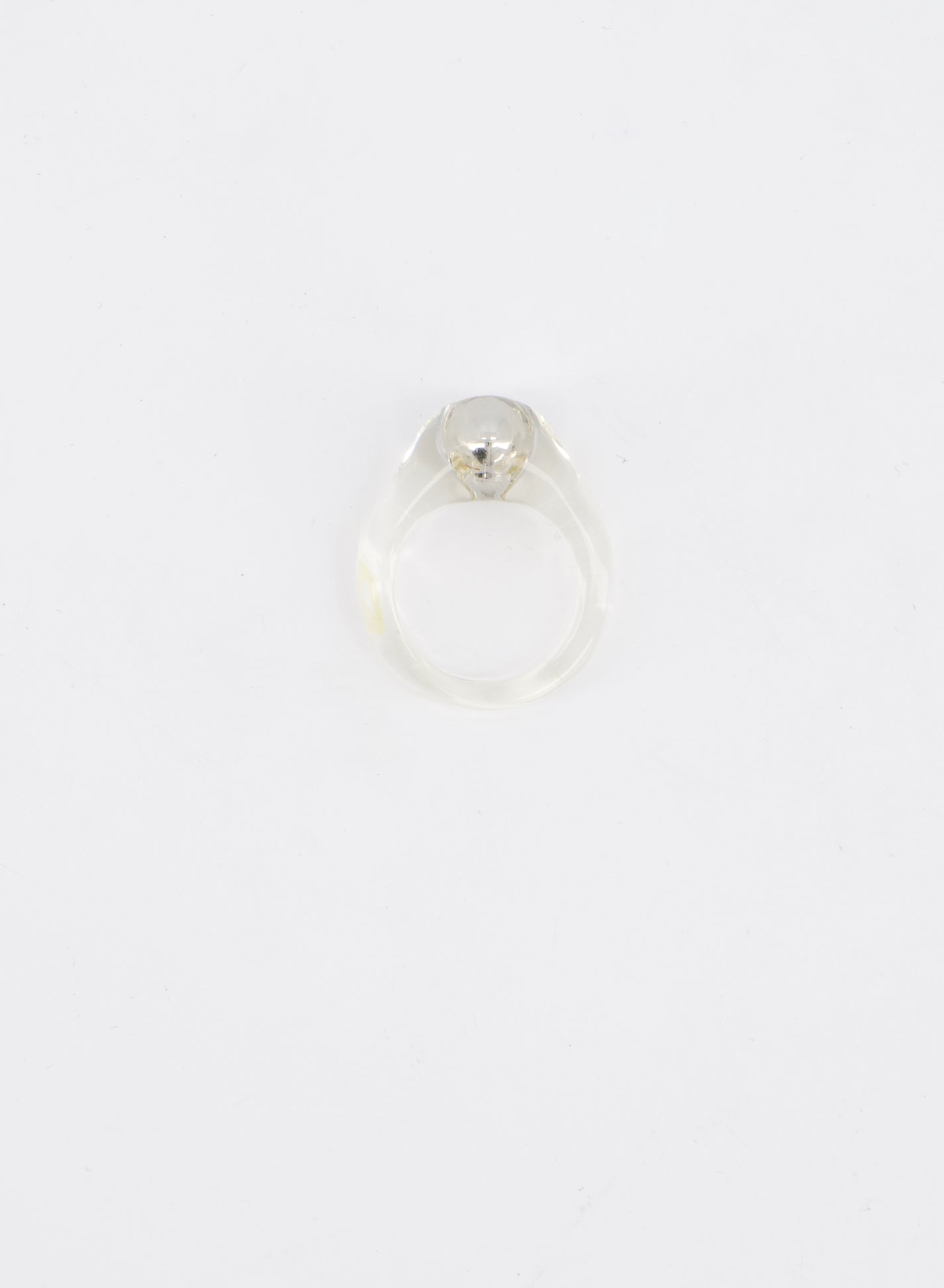 Clear Pearl Ring