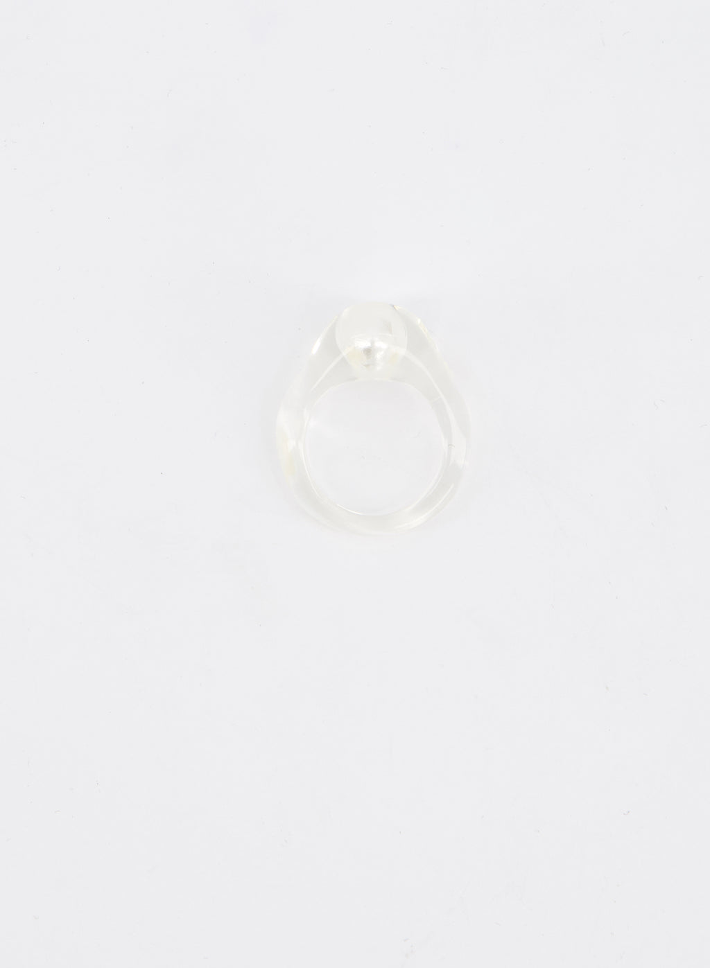 Clear Pearl Ring