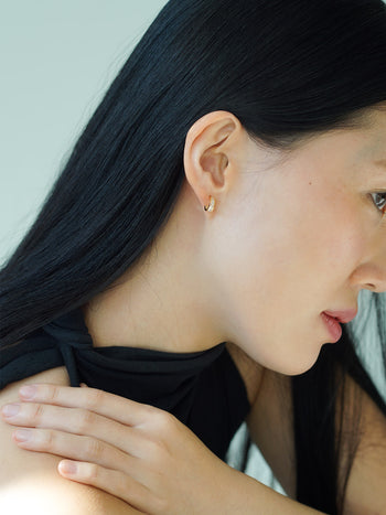 CUBIC CURVED EARRINGS