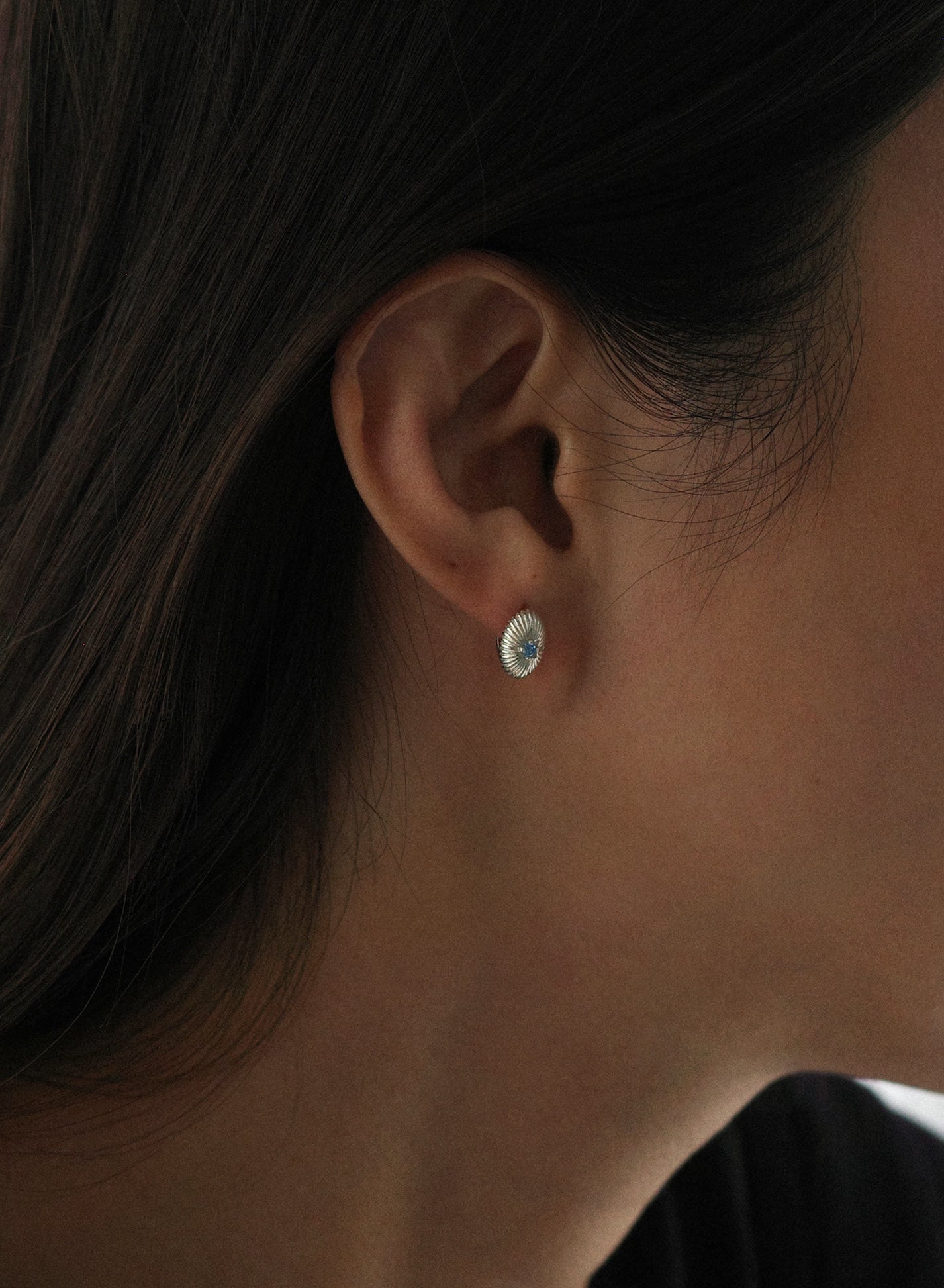 [20%OFF]Blue Gem Hoops