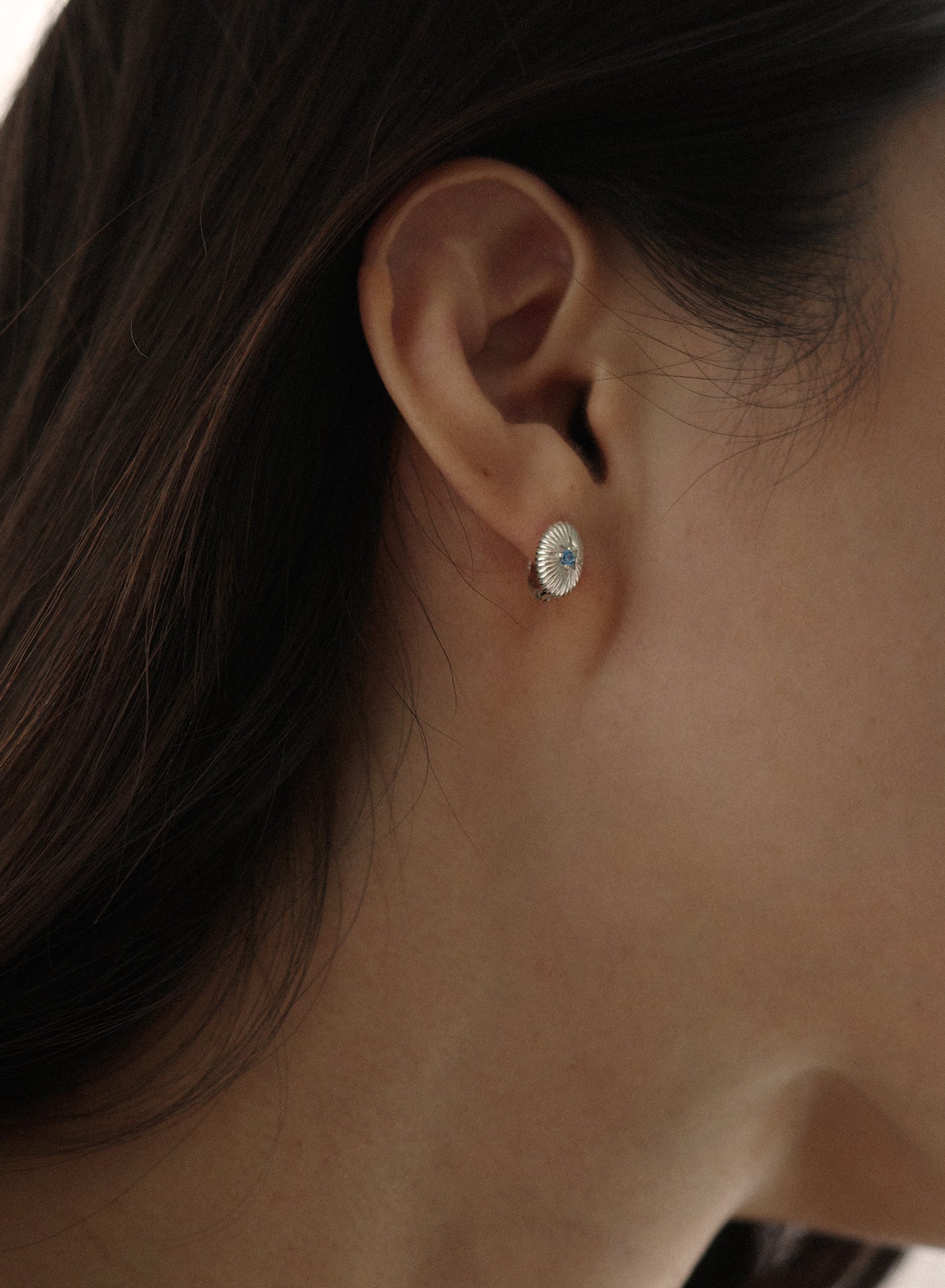 [20%OFF]Blue Gem Hoops