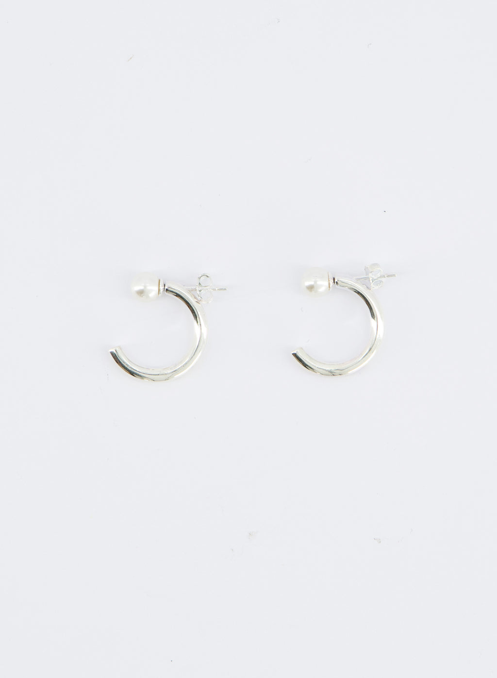 Dual-Wear Pearl Hoop Earrings