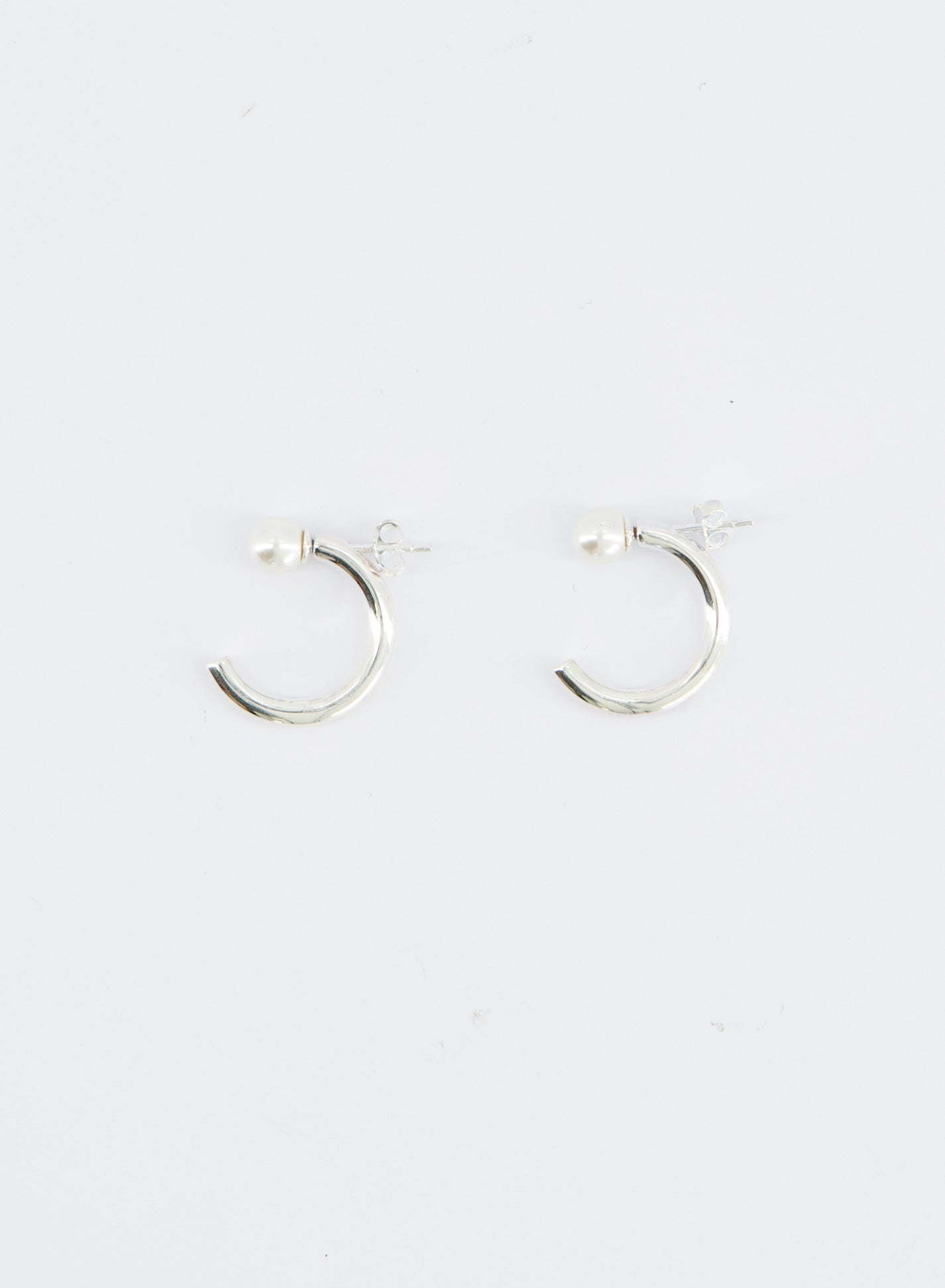 Dual-Wear Pearl Hoop Earrings