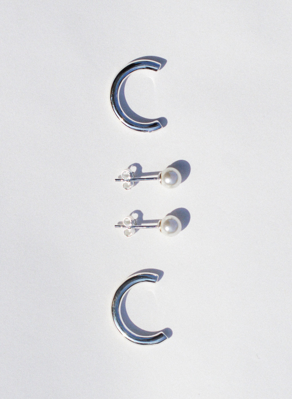 Dual-Wear Pearl Hoop Earrings