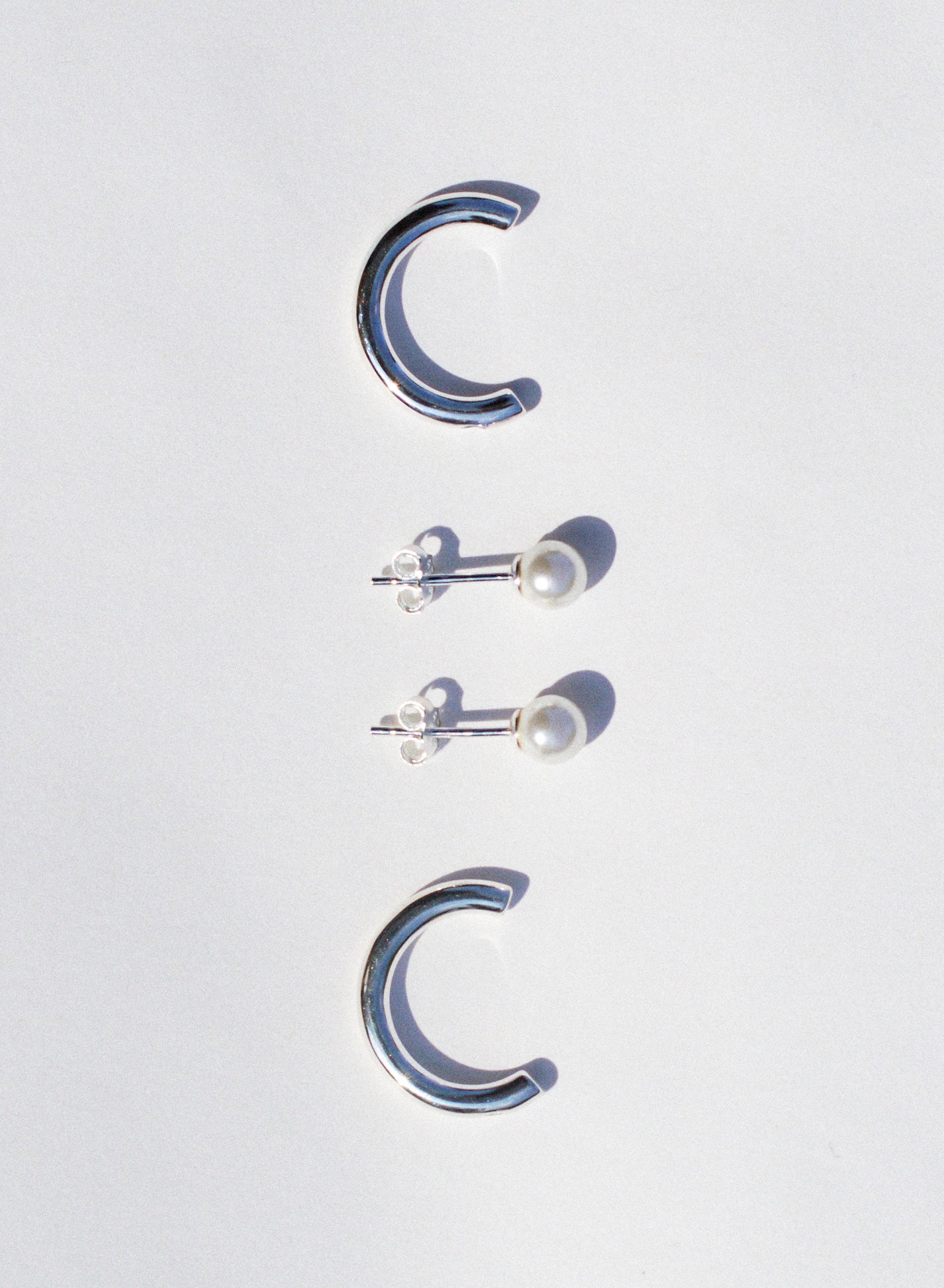 Dual-Wear Pearl Hoop Earrings