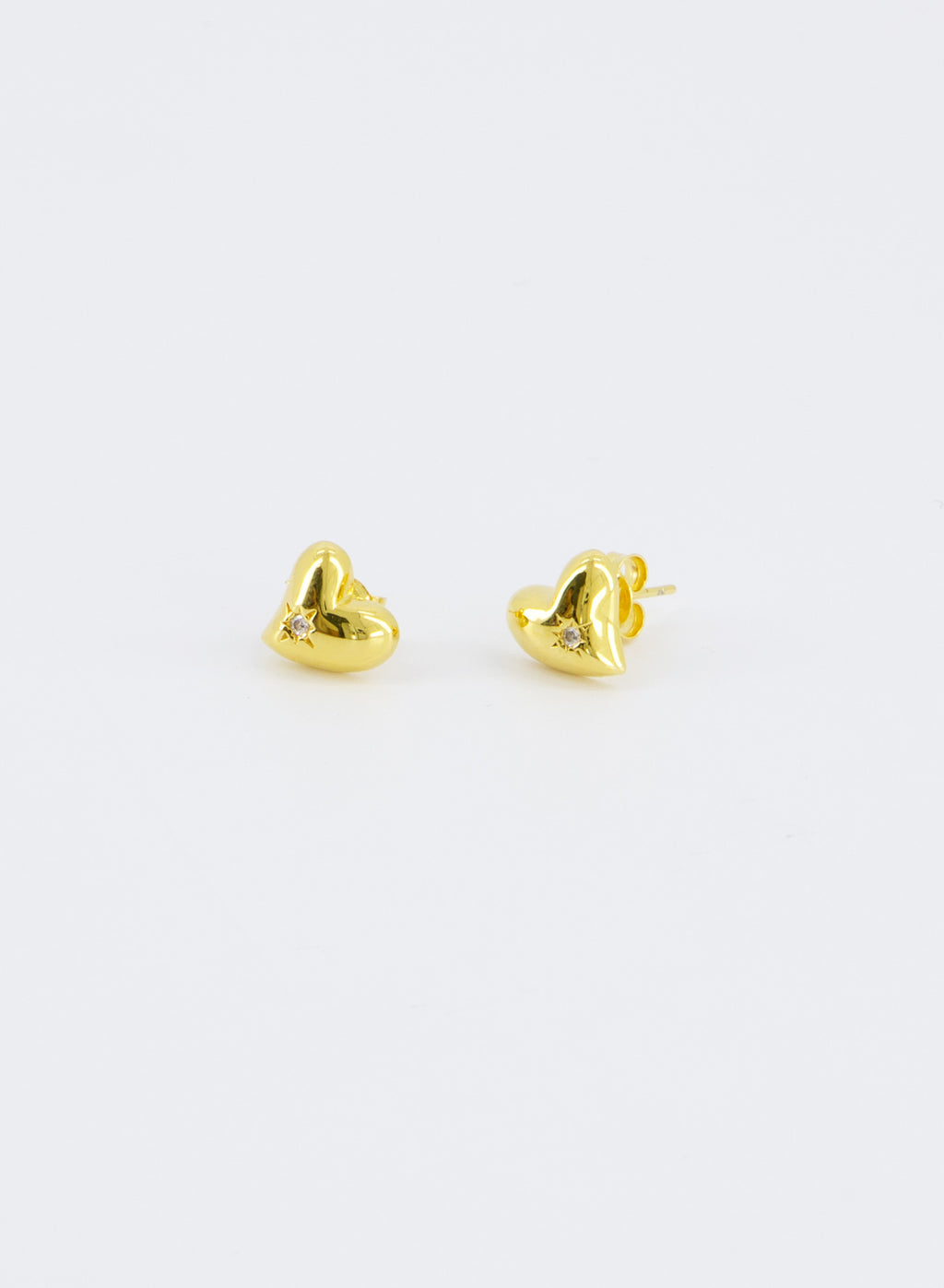 Voluminous Heart Earrings • Gold